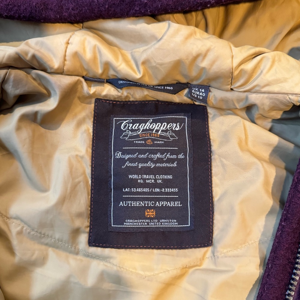 Craghopper wool jacket with hood - Picture 3 of 7